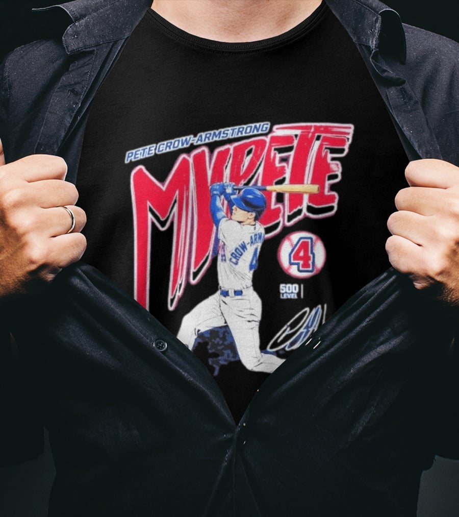 Pete Crow Armstrong My Pete 500 Level 4 Baseball T-Shirt