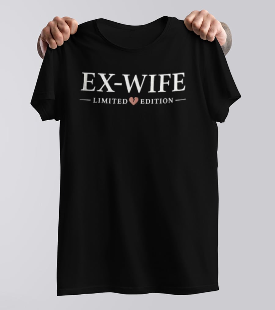 Ex Wife Limited Edition Broken Heart Horizontal Lines T-Shirt