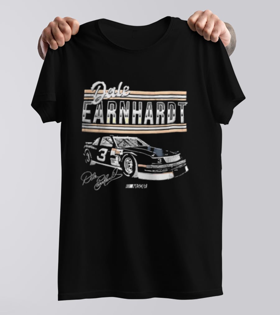 Dale Earnhardt Number 3 NASCAR Stock Car Classic Distressed T-Shirt