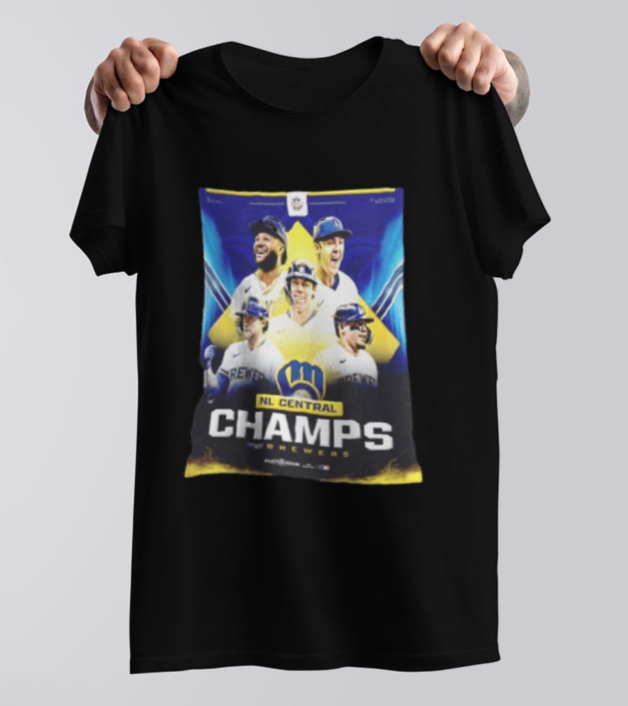 NL Central Champs Brewers Postseason Milwaukee Brewers Fan Gear 2026 T-Shirt