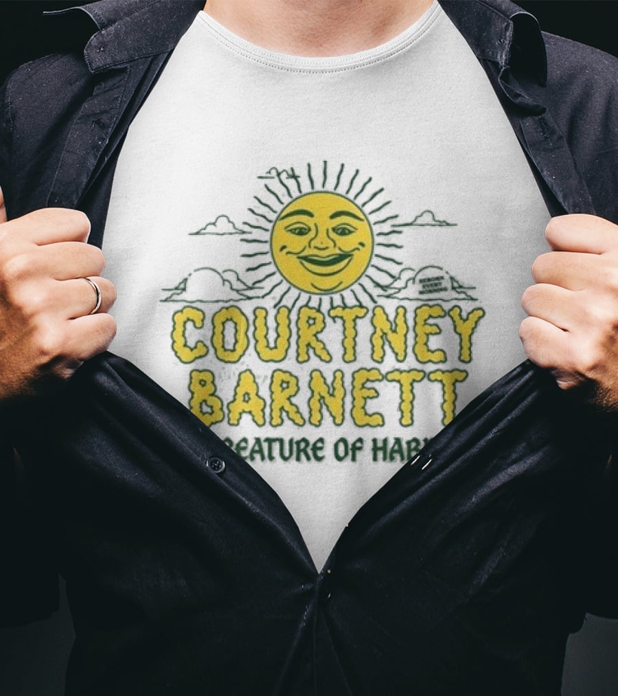 Courtney Barnett Creature Of Habit Sunny Face T-Shirt