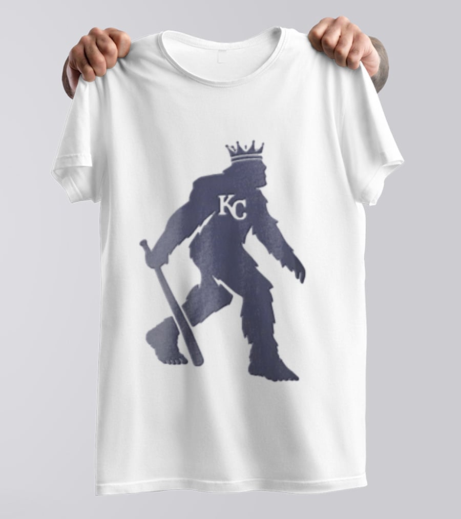 Kansas City Royals Crowned Sasquatch KC Baseball Bat T-Shirt