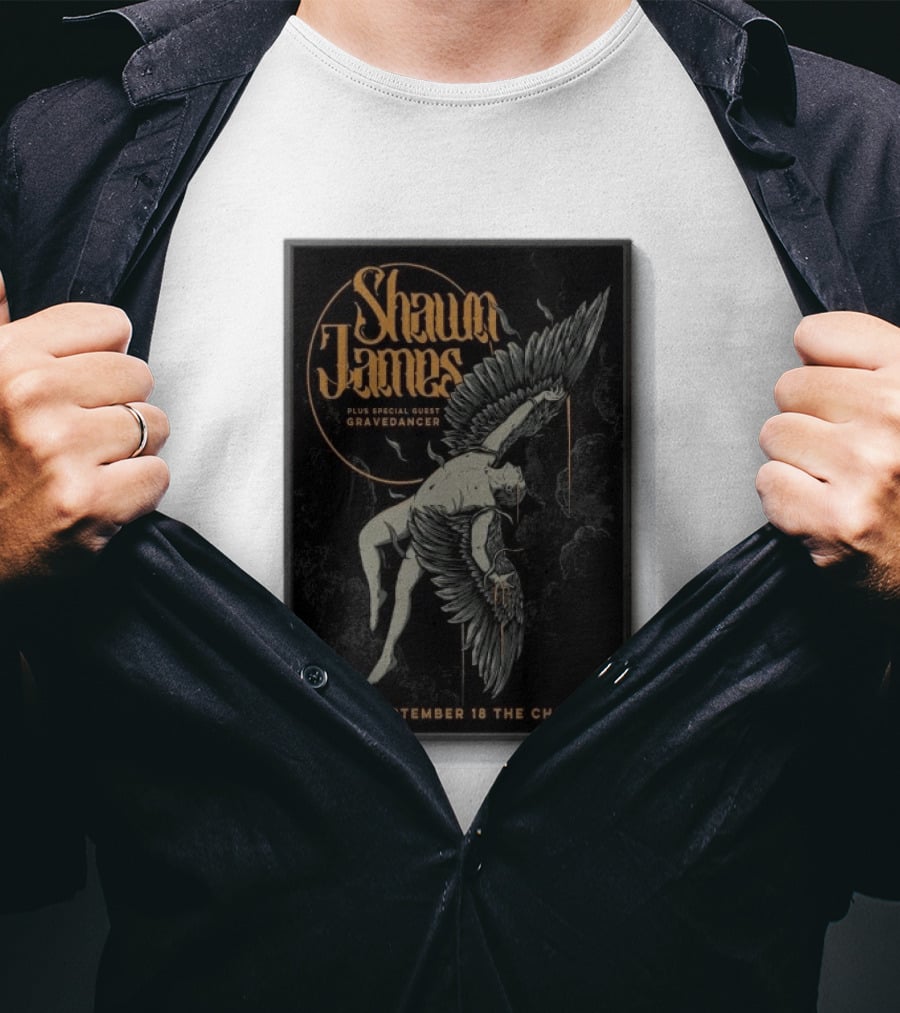 Shawn James San Francisco Concert Special Guest Gravedancer September 18 The Chapel SF T-Shirt
