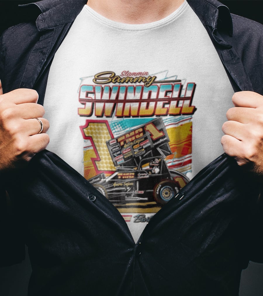 Slammin Sammy Swindell Number 1 Sprint Car Bartlett Tennessee Racing T-Shirt