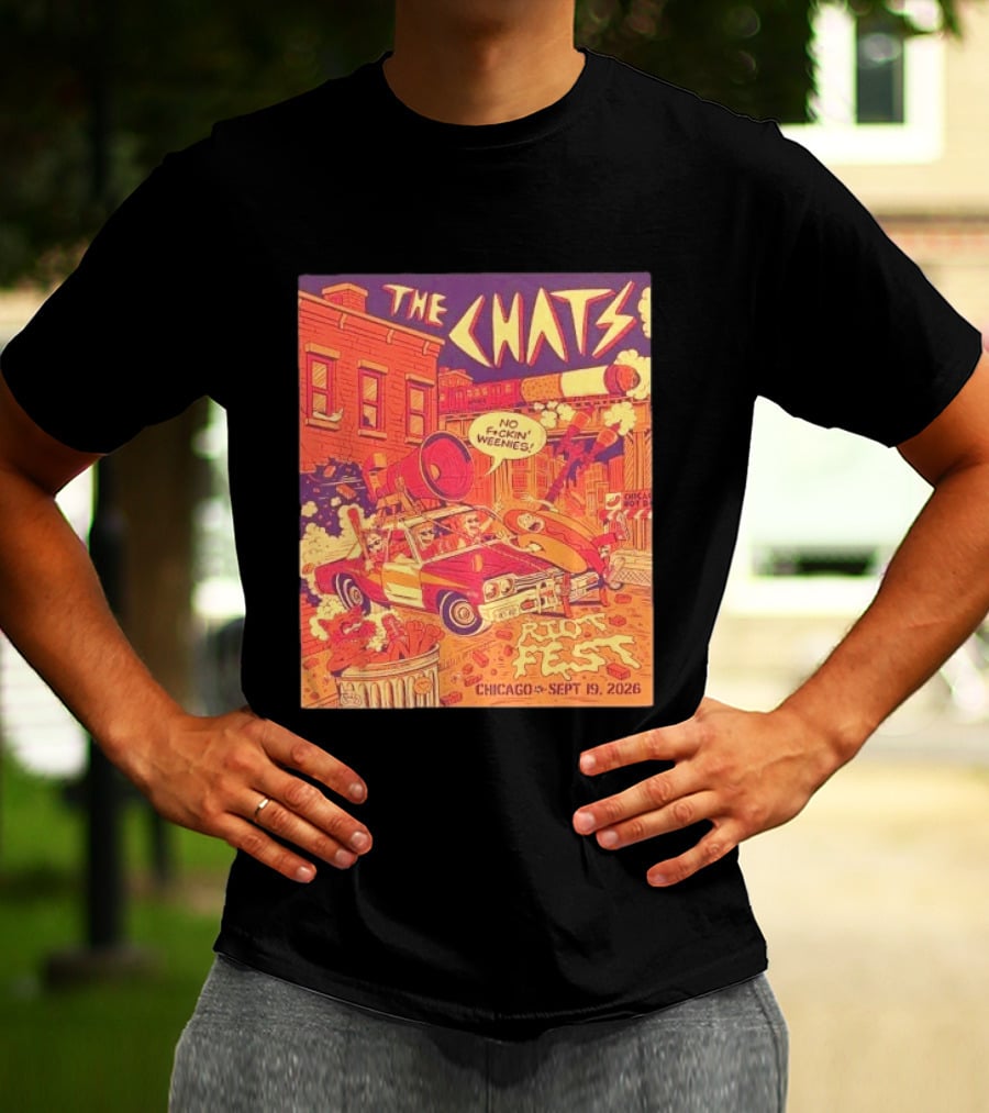 The Chats Riot Fest Chicago September 19 2026 Vintage Comic T-Shirt