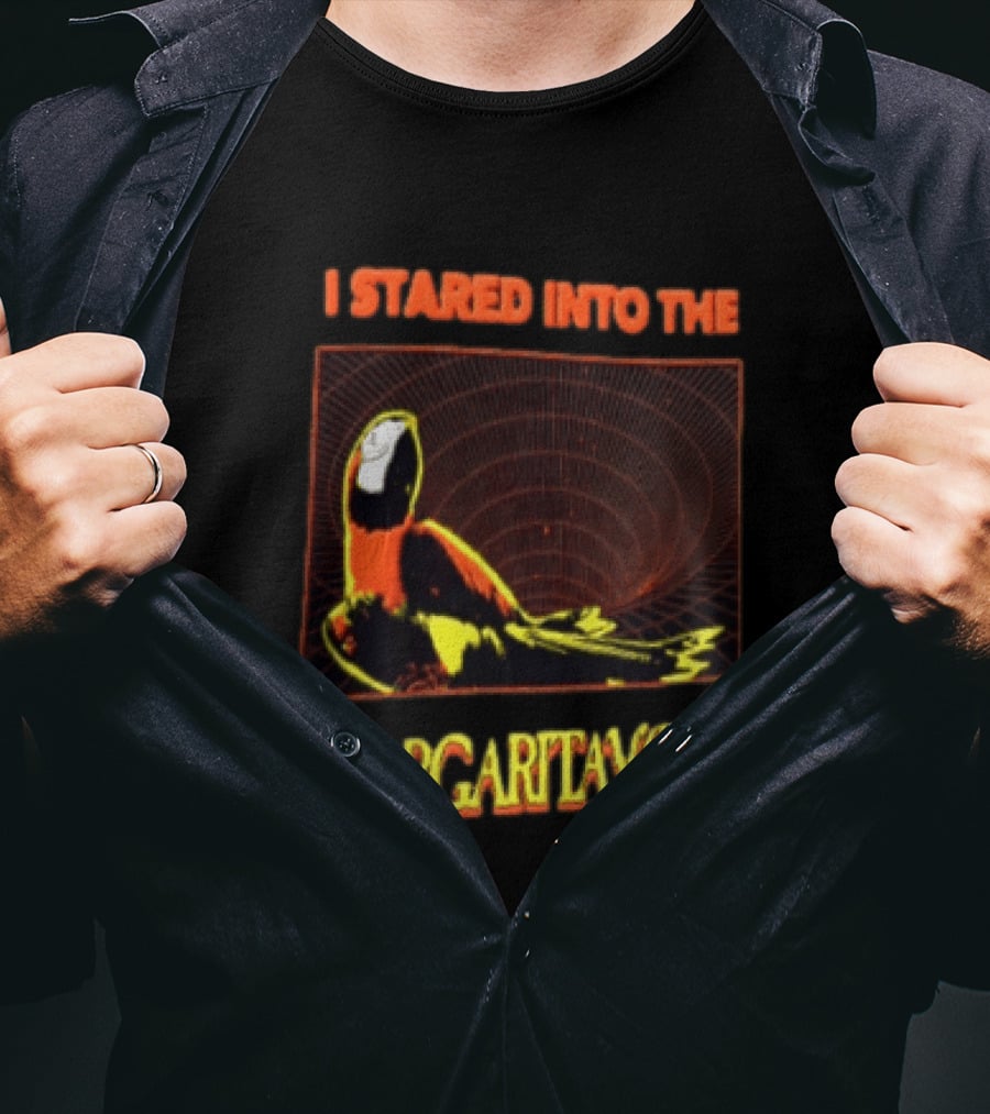 I Stared Into The Margaritavoid Macaw Parrot Psychedelic Journey T-Shirt