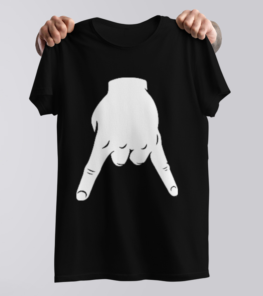 Horns Down Hand Gesture Texas Rivalry Sports Fan T-Shirt