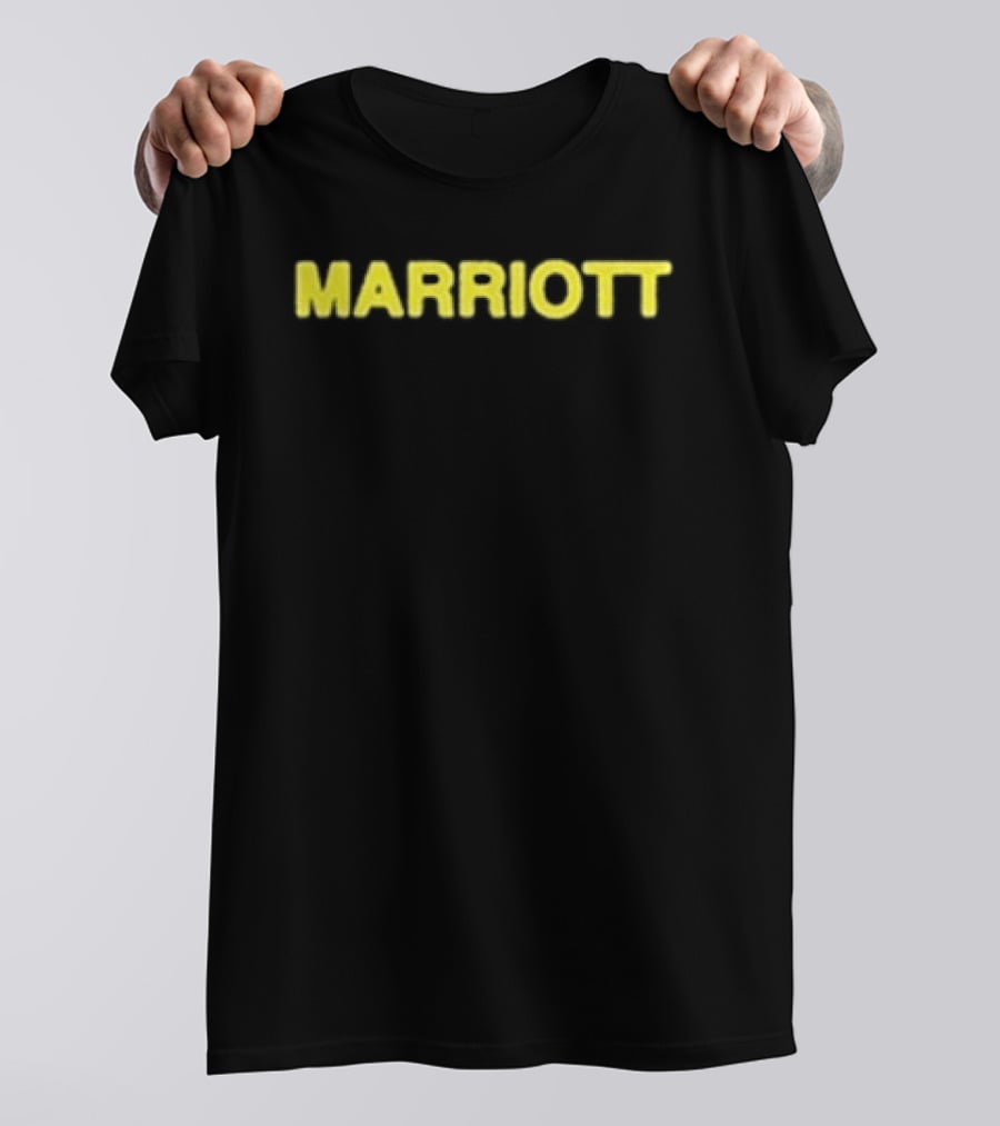 James Marriott Sticker Collage Black Marriott Yellow T-Shirt