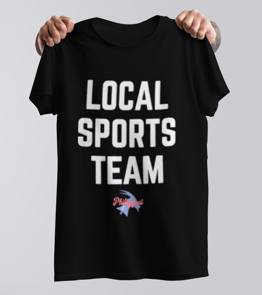 Phillygoat Local Sports Team Lightning Bolt Head Profile T-Shirt