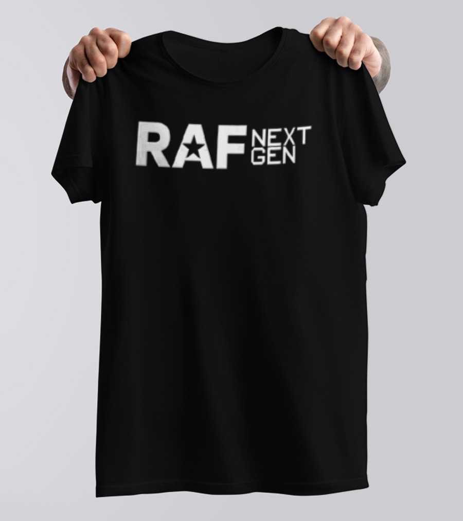 Raf Next Gen Star Inside Letter A Block Lettering T-Shirt