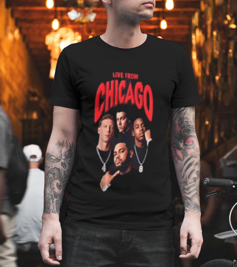 Live From Chicago Basketball Stars T-Shirt