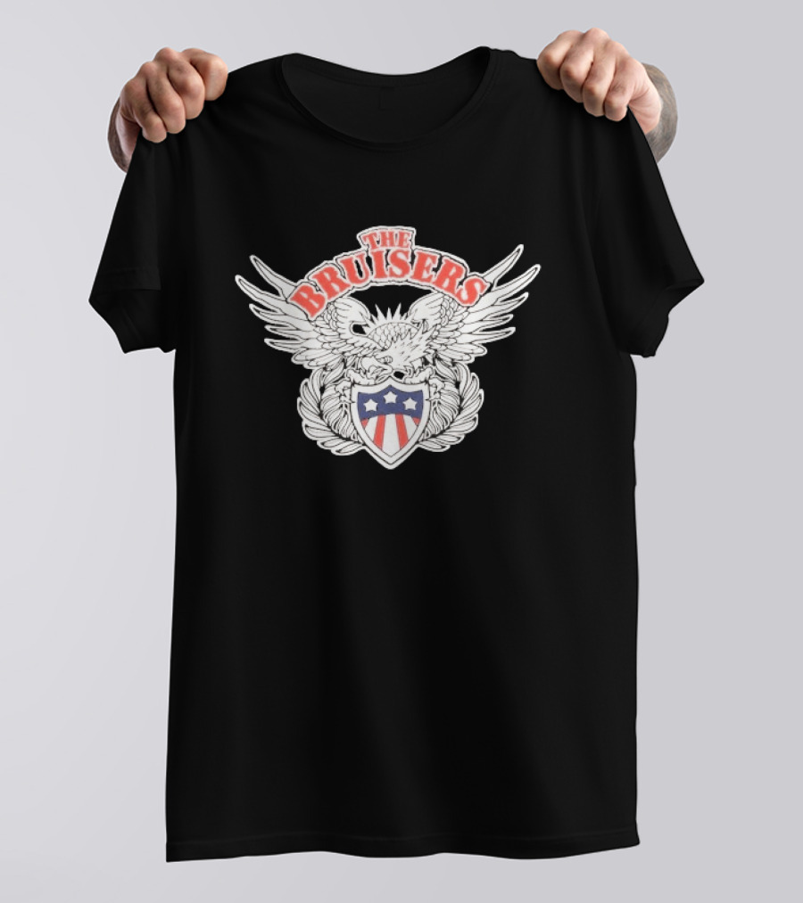 The Bruisers Eagle Red White Blue Shield Winged T-Shirt