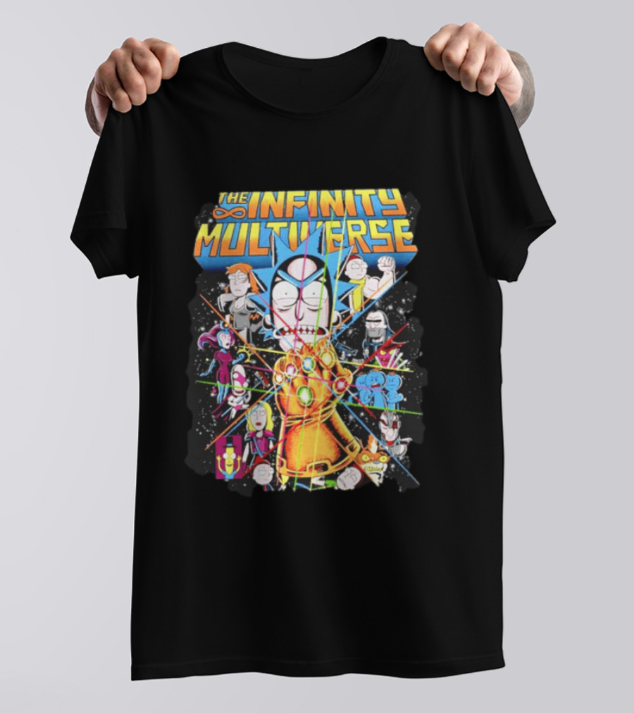 The Infinity Multiverse Crossover Characters Bejeweled Glove T-Shirt