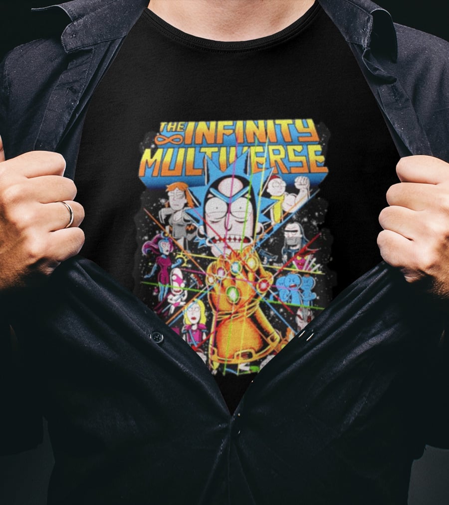 The Infinity Multiverse Crossover Characters Bejeweled Glove T-Shirt