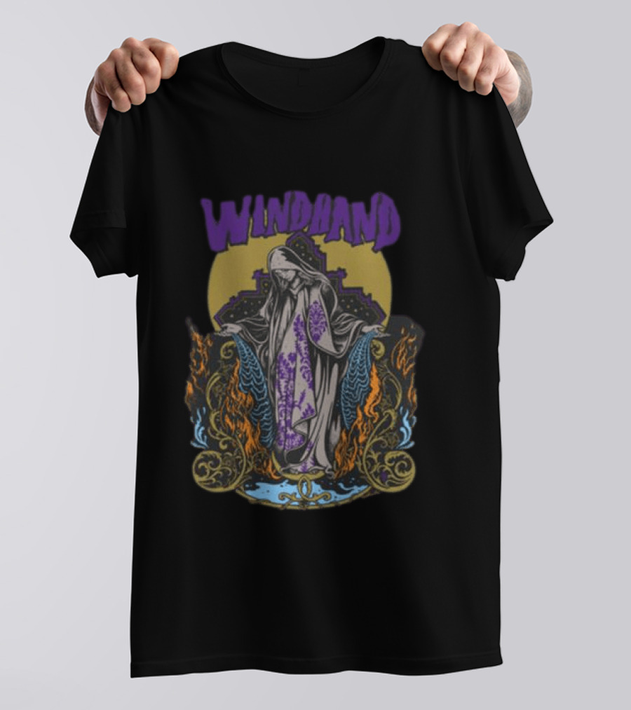 Windhand La Llorona Gothic Artwork Flame T-Shirt