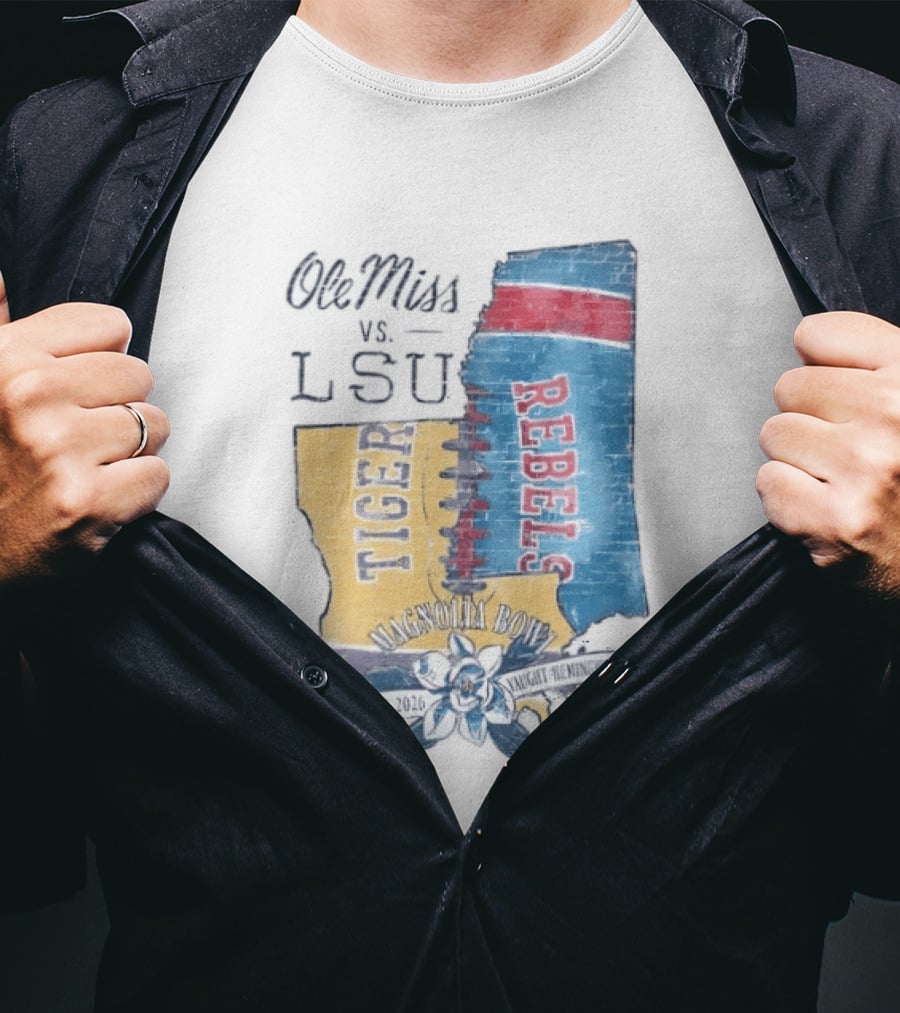 Ole Miss Vs LSU Magnolia Bowl September 19 2026 Vaught Hemingway Stadium T-Shirt