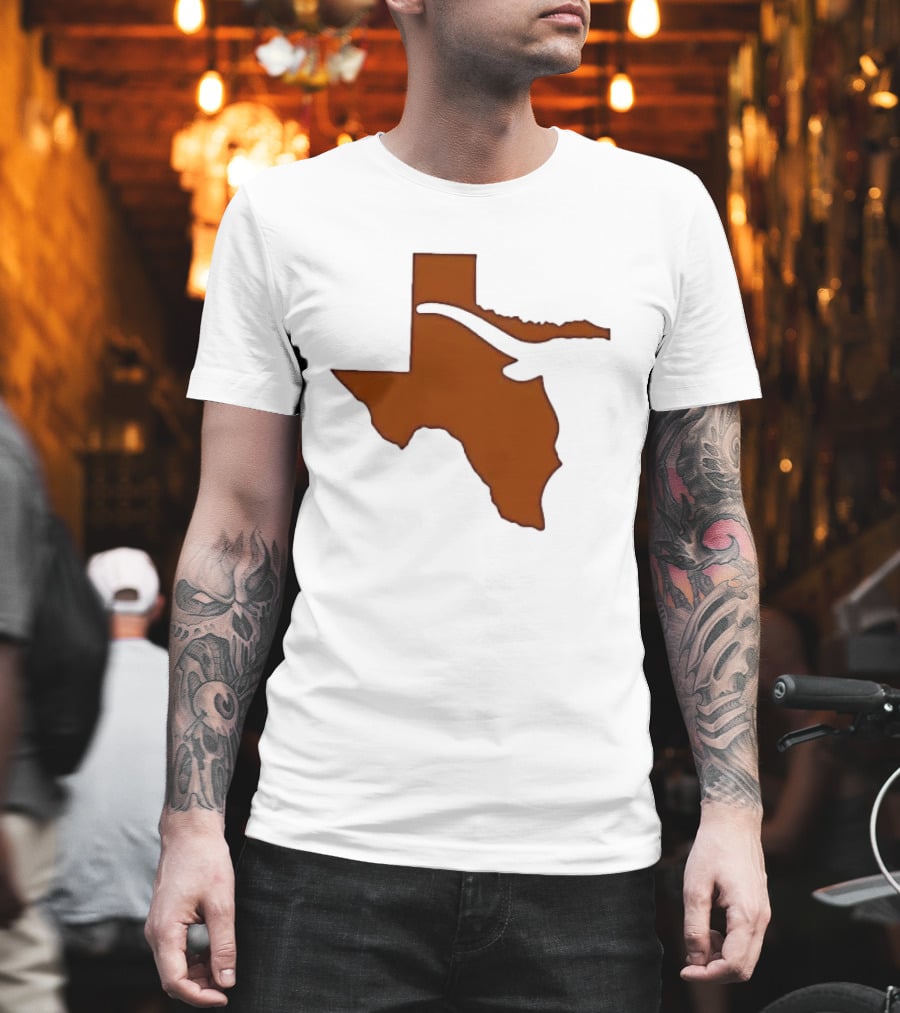 Texas State Longhorn Steer Original Orange T-Shirt