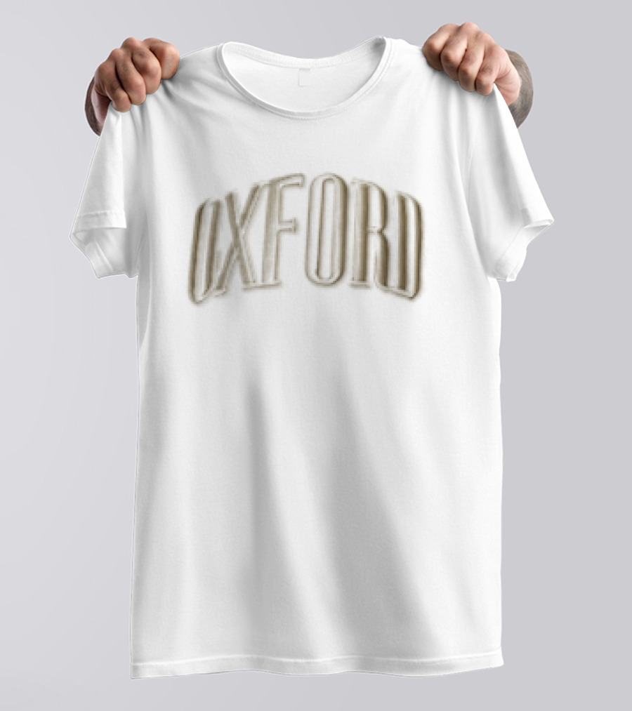 Oxford Beige Crown Pink Brim 3D Embroidered Block Cap T-Shirt