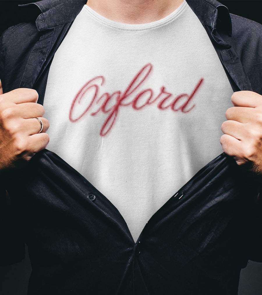 Oxford Red Calligraphy Mississippi State Fan T-Shirt