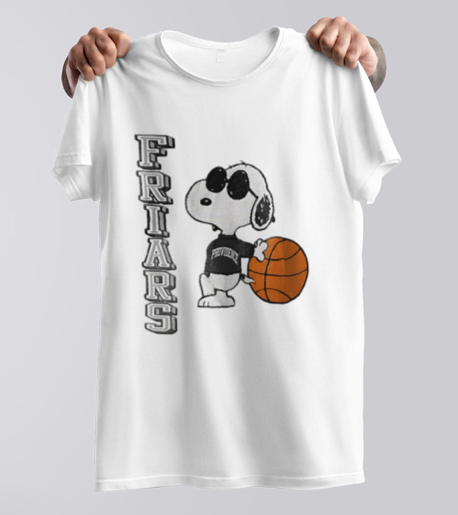 Providence Friars NCAA Snoopy Leaning Basketball Sunglasses T-Shirt