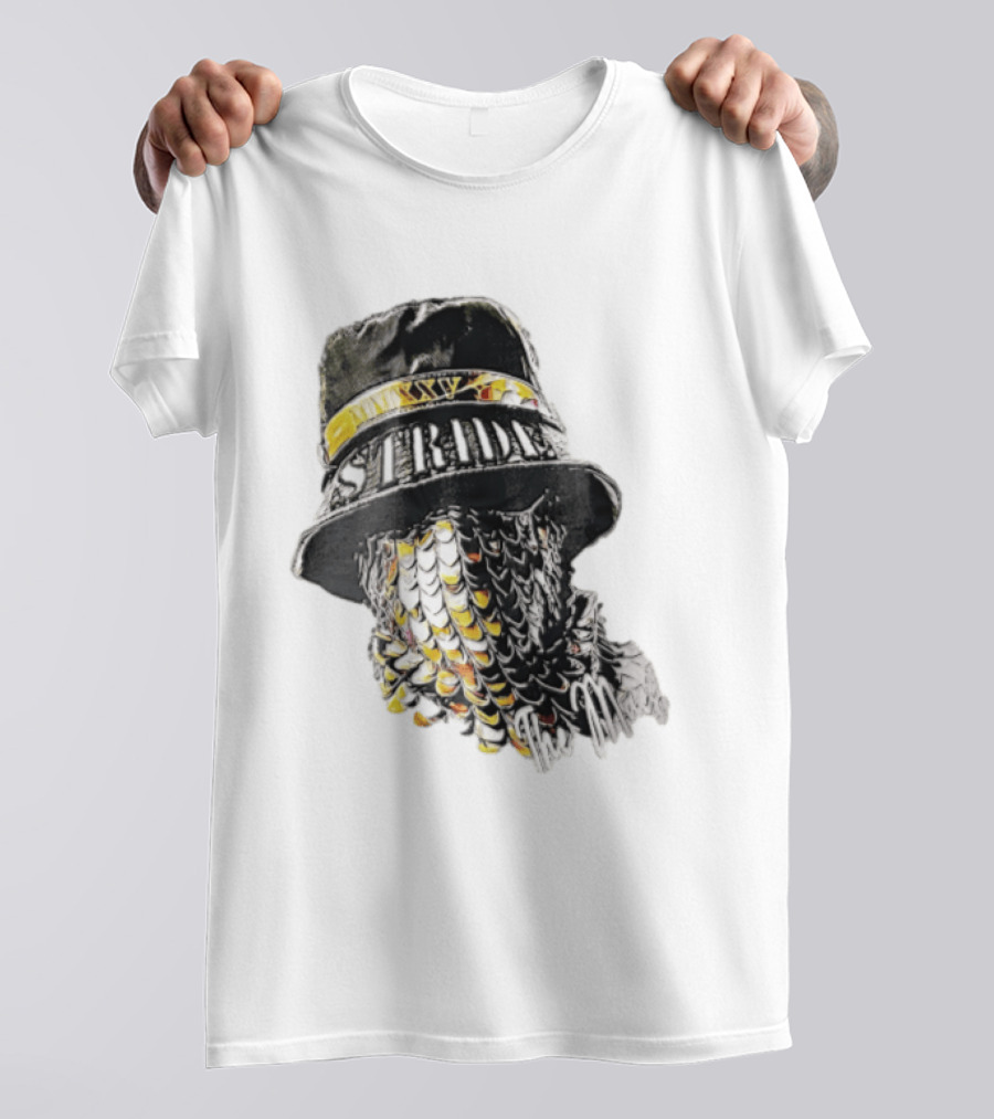 Strides Mmxxv Magpie Bucket Hat Golden Feather Mask T-Shirt