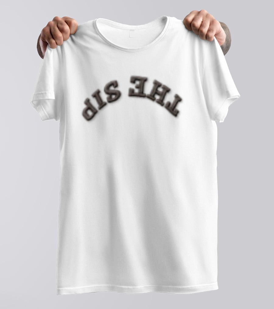 The Sip Upside Down Camouflage Brim Embroidered T-Shirt