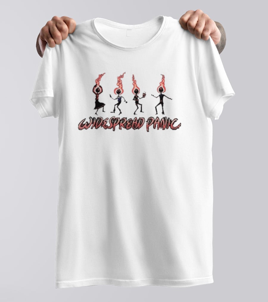 Widespread Panic Matchheads Dancing Figures Wilmington NC Event T-Shirt