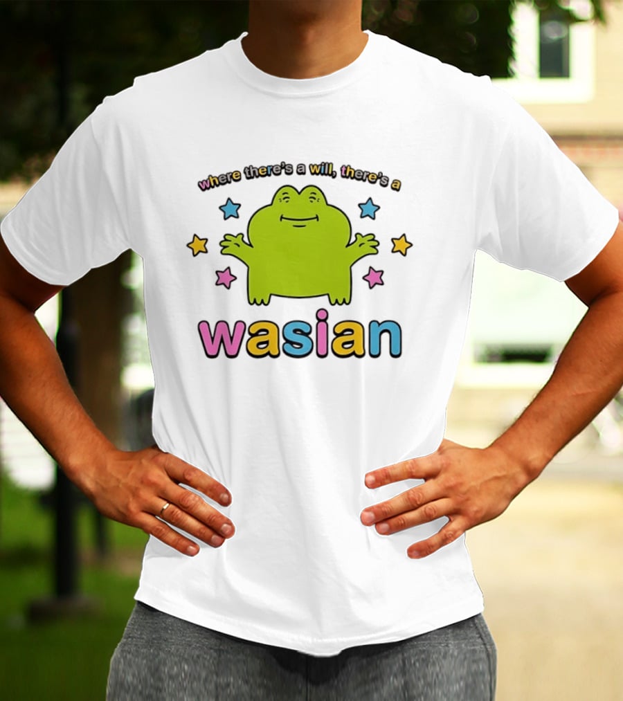 Frog Where There's A Will There's A Wasian Stars T-Shirt