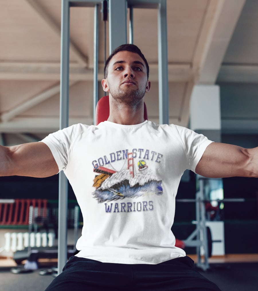 Golden State Warriors League Of Leisure Bridge Bay Area Skyline T-Shirt