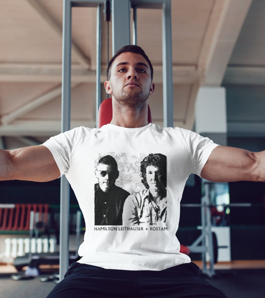 HAMILTON LEITHAUSER ROSTAM Black And White Photo Duo T-Shirt