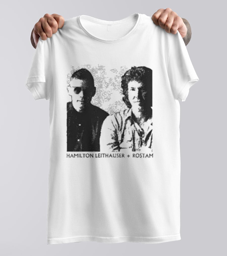 HAMILTON LEITHAUSER ROSTAM Black And White Photo Duo T-Shirt