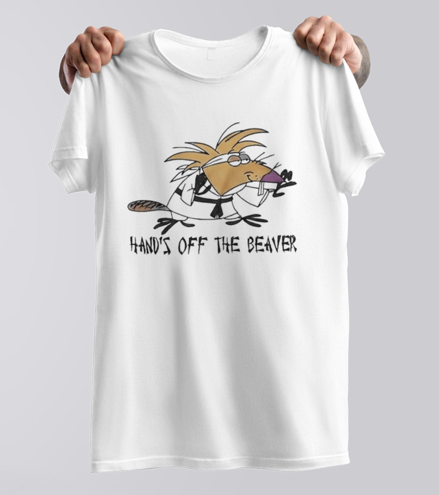Hand's Off The Beaver The Angry Beavers Cartoon T-Shirt