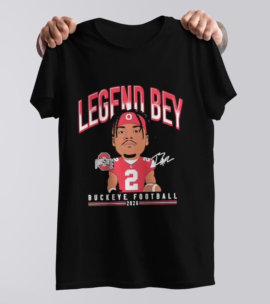 Legend Bey No 2 Ohio State Buckeye Football 2026 T-Shirt