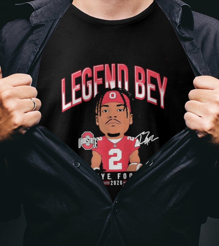 Legend Bey No 2 Ohio State Buckeye Football 2026 T-Shirt