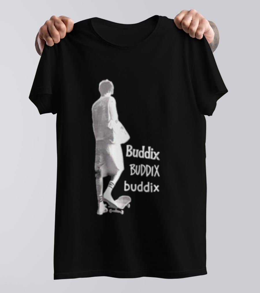 Buddix Person Standing On Skateboard Buddix BUDDIX Buddix T-Shirt