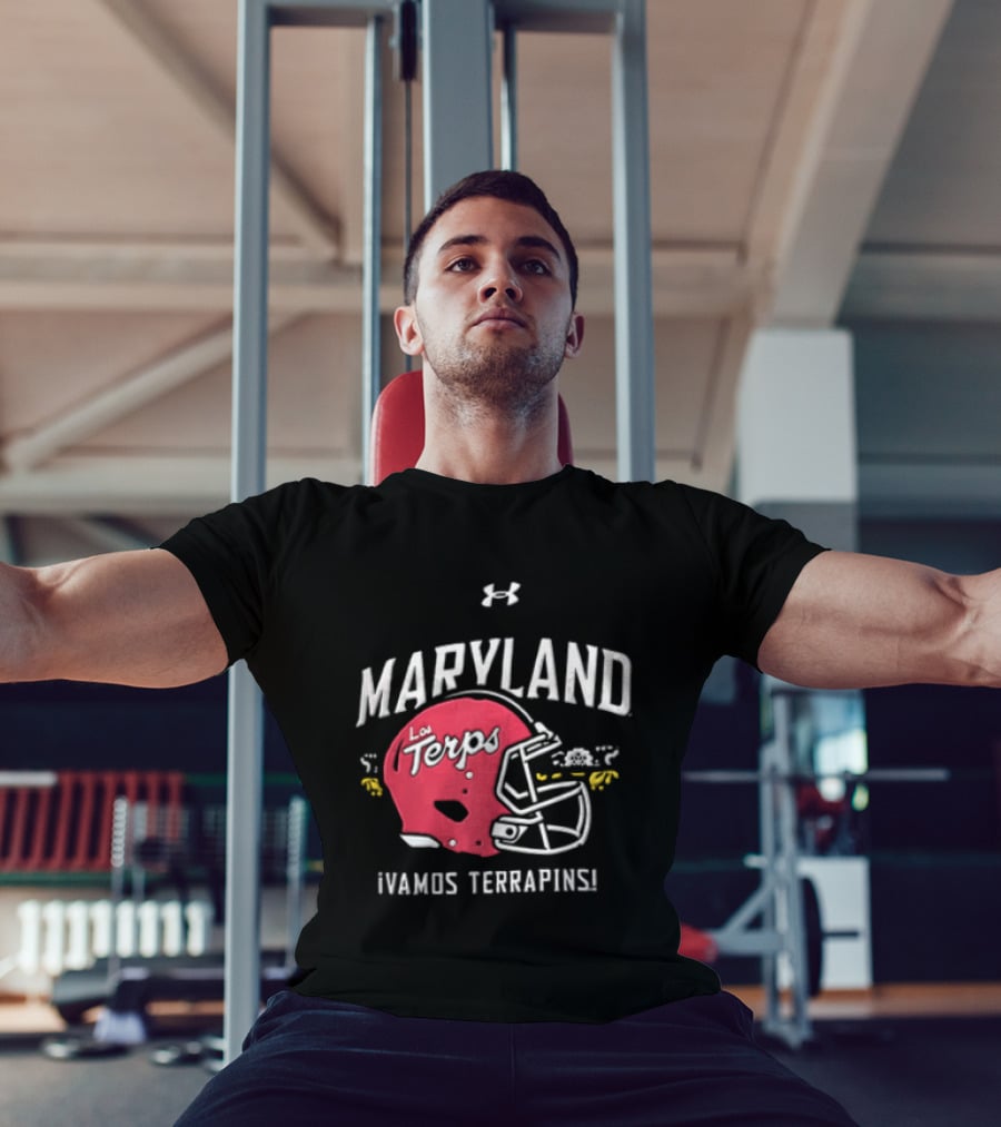 Maryland La Terps ¡Vamos Terrapins! Helmet T-Shirt