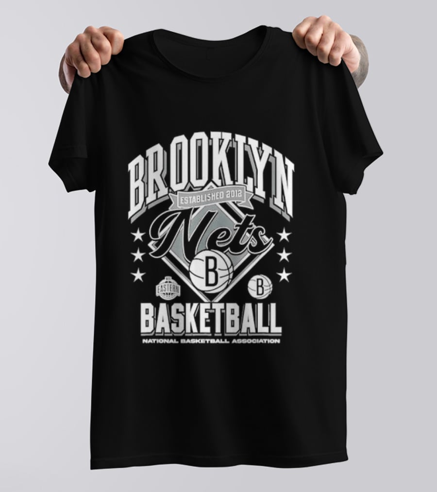 Brooklyn Nets Basketball NBA Stars And Stripes T-Shirt