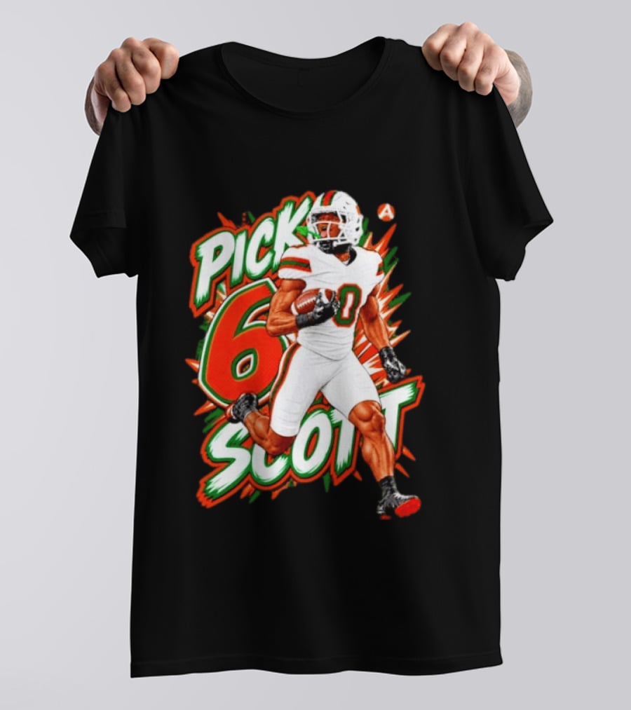 Keionte Scott Pick 6 Scott Miami Hurricanes Football Player T-Shirt