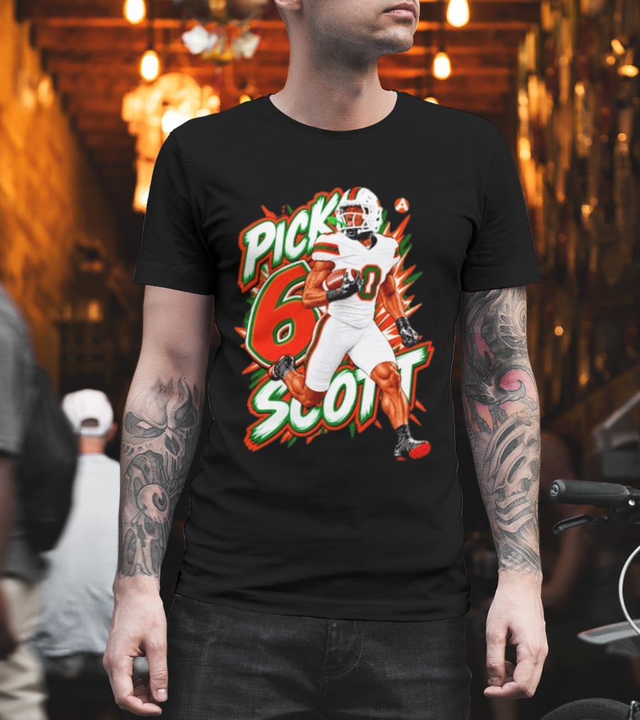 Keionte Scott Pick 6 Scott Miami Hurricanes Football Player T-Shirt