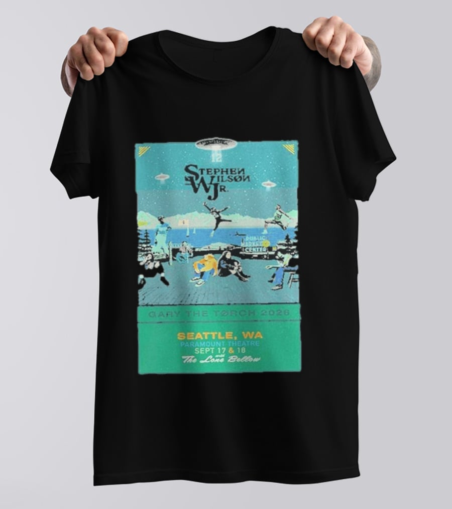 Stephen Wilson Jr Carry The Torch 2026 Seattle Paramount Theatre Event September 17 18 Public Market Center Seattle WA T-Shirt