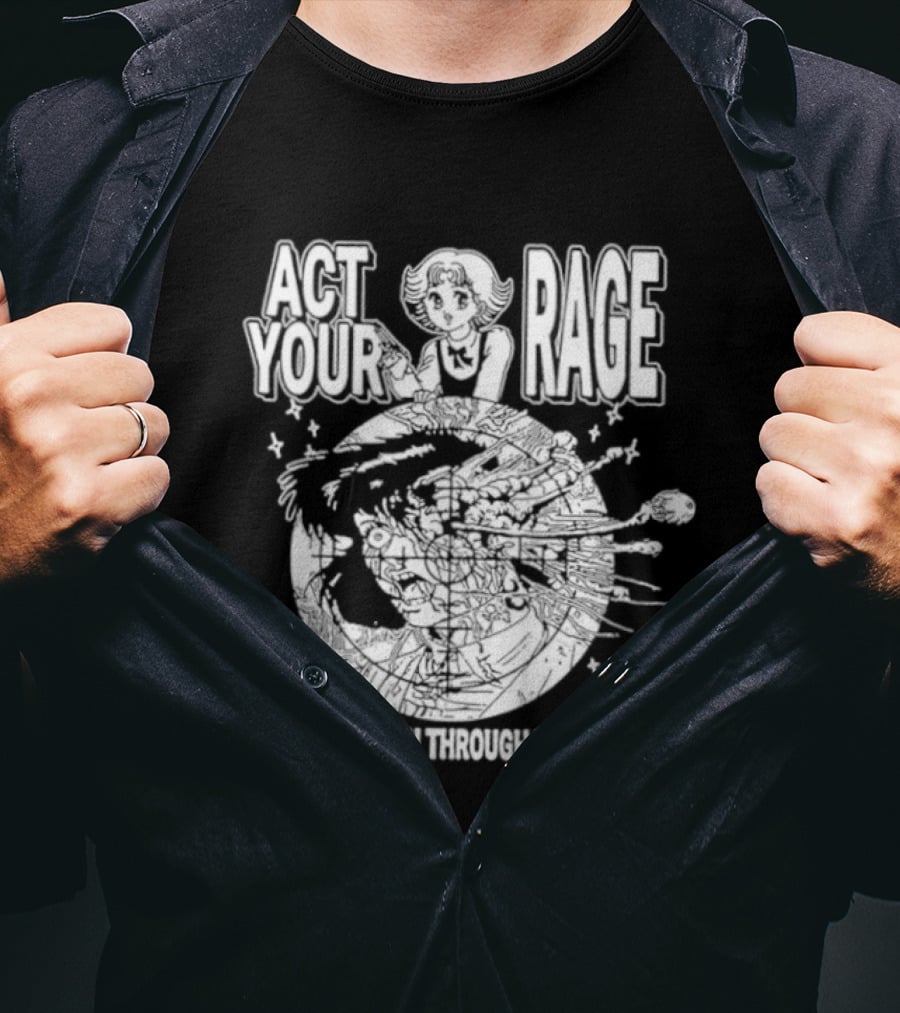 Ranze Eto Act Your Rage Reach Heaven Through Violence Anime Manga T-Shirt