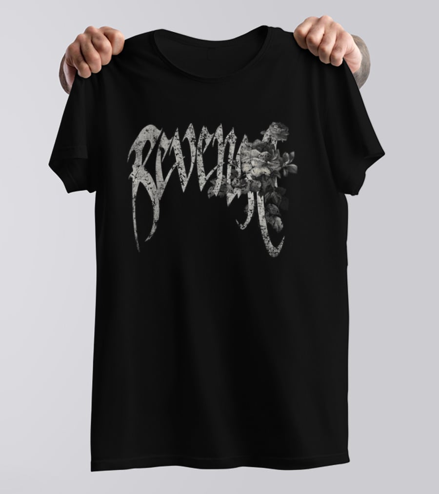 Revenge Store Dark Rose Arch Black T-Shirt