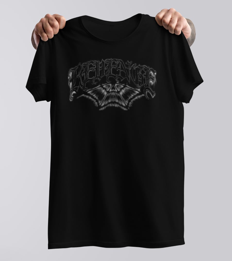 Revenge Store Seraph Black Gothic Winged T-Shirt