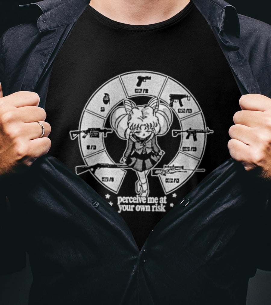 Perceive Me At Your Own Risk Sailor Moon Inspired Guardians Circular T-Shirt
