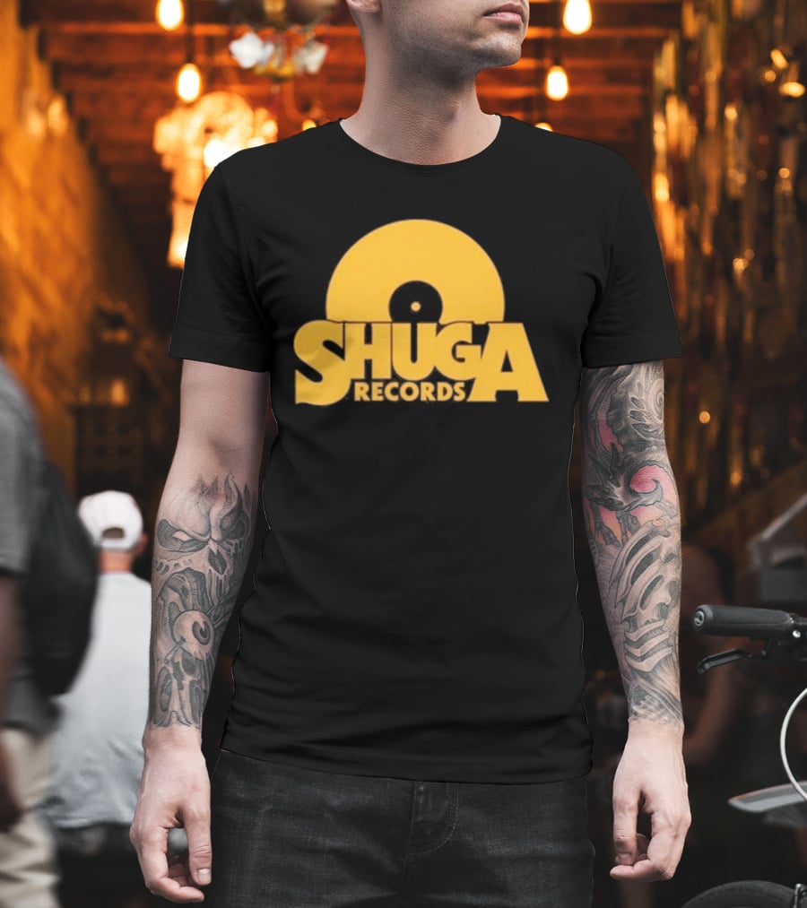 Shuga Records Vinyl Icon Retro Style Collection T-Shirt