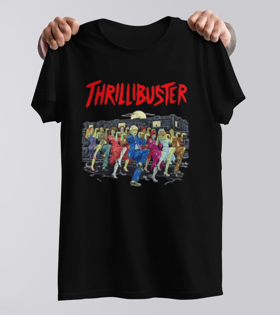Thrillibuster Zombie Skeleton Dance Halloween Party Night T-Shirt