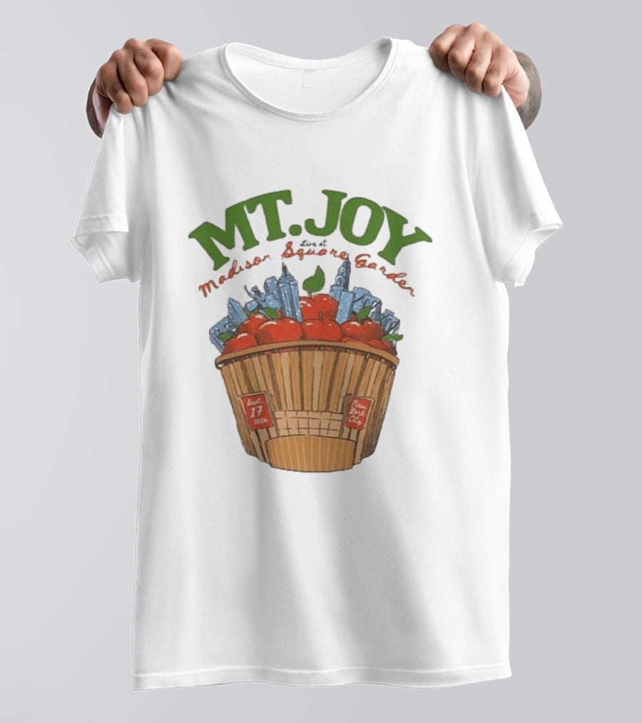 Mt. Joy Madison Square Garden Sept 17 2026 Apples New York City T-Shirt