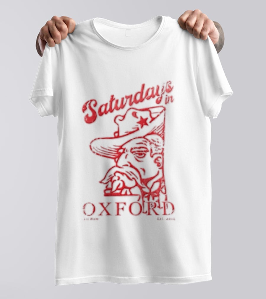 Saturdays In Oxford 2014 Colonel Reb Cowboy Hat Old Row T-Shirt