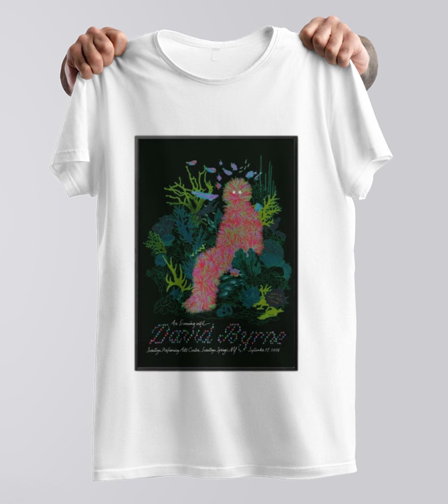 An Evening With David Byrne SPAC Saratoga Springs NY September 17 2026 T-Shirt