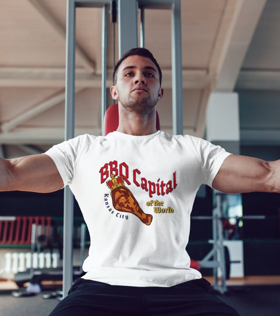 Kansas City BBQ Capital Of The World Crowned Barbecue Leg T-Shirt
